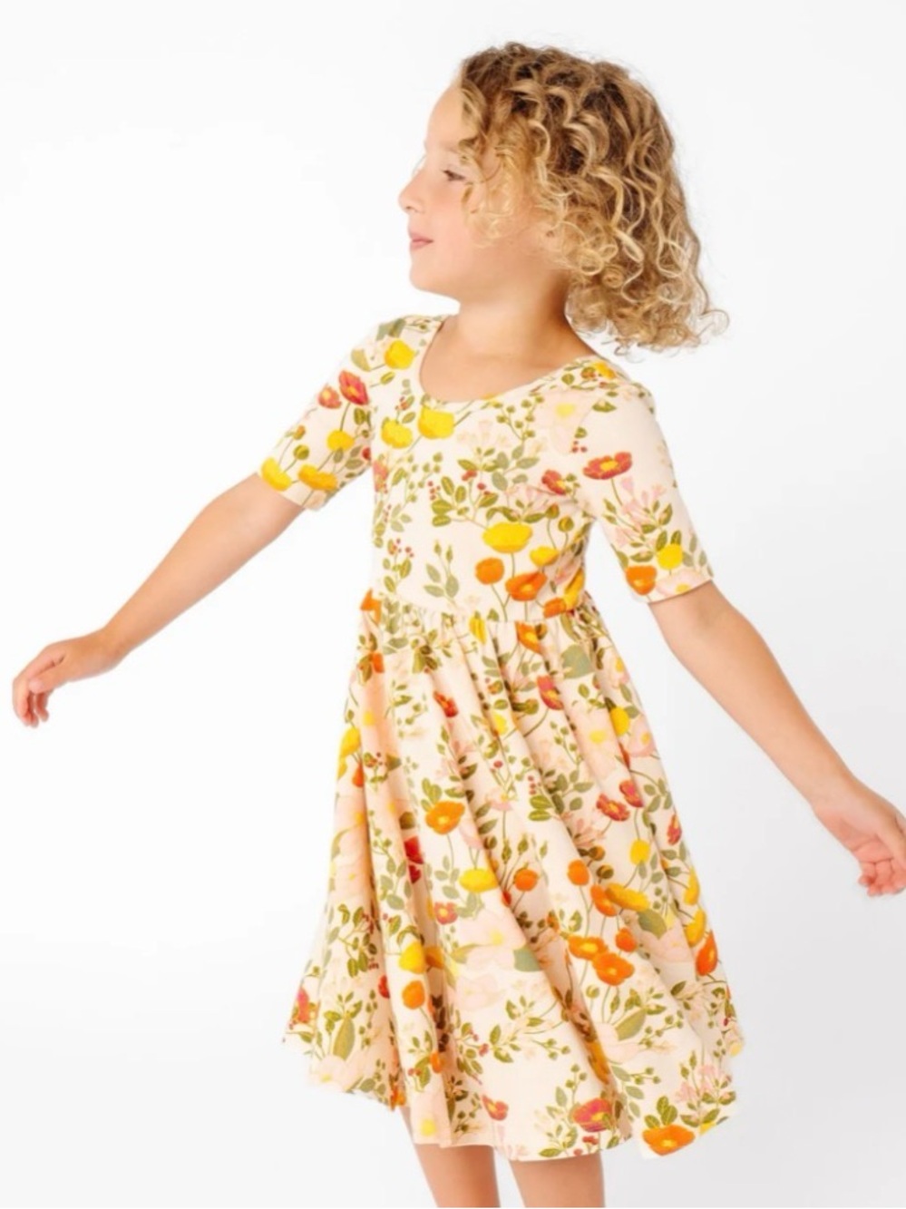 Alice + Ames Short Sleeve Ballet Dress in  Botany Size 5 EUC